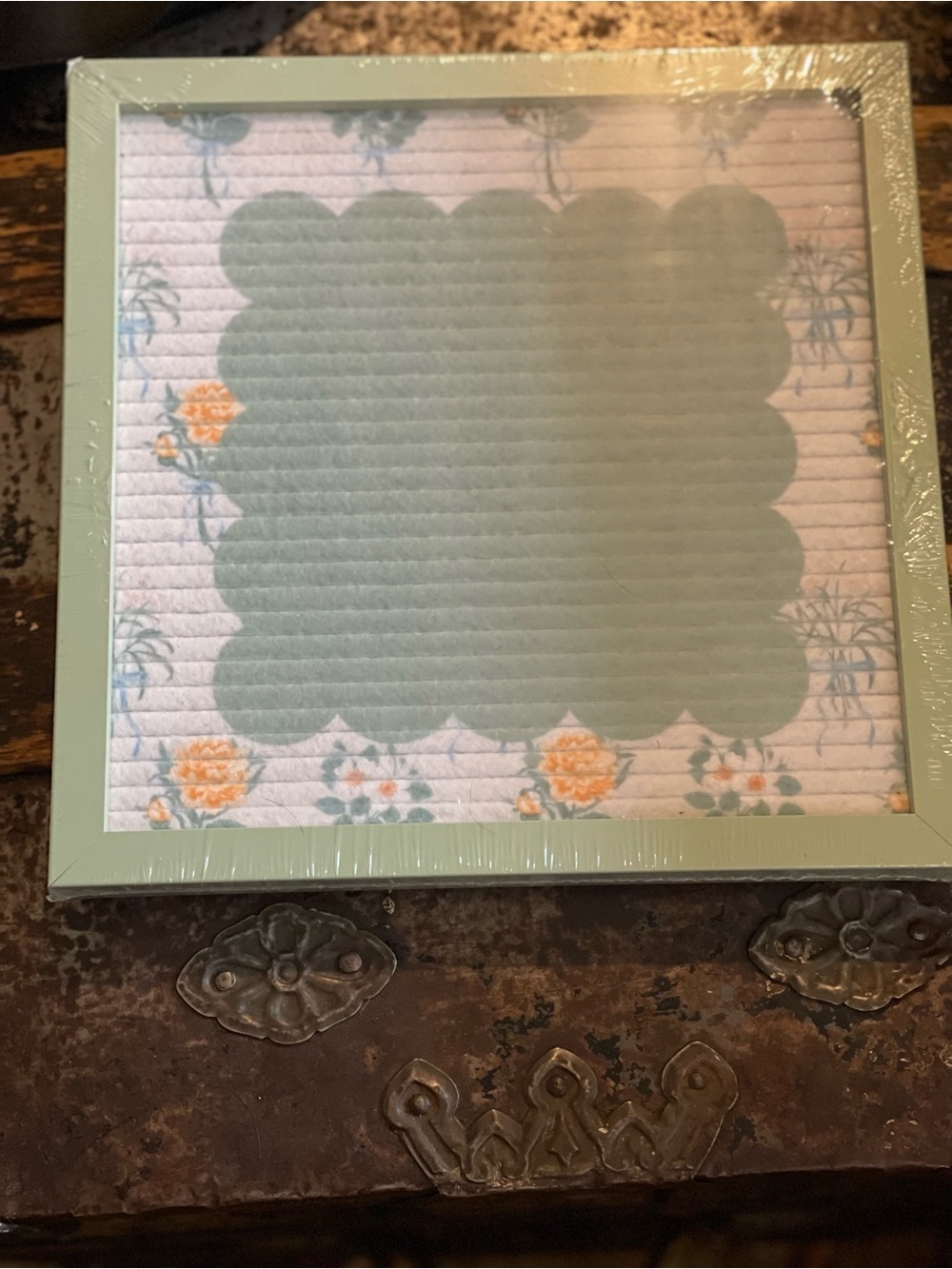 Scalloped Wall Accent Message Board - w/Letter pieces New in Plastic